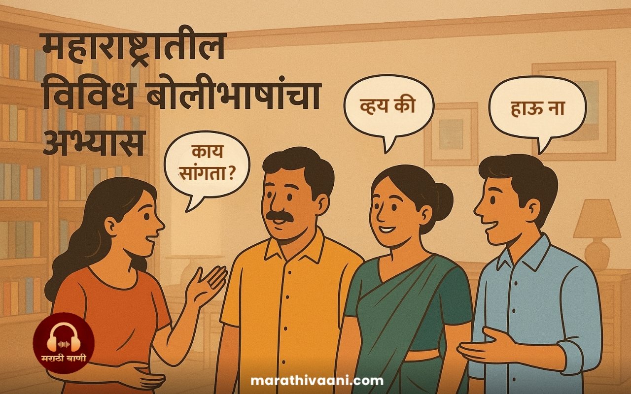 महाराष्ट्रातील विविध बोलीभाषांचा अभ्यास – अहिराणी, कोकणी, वऱ्हाडी | Marathi Bolibhasha