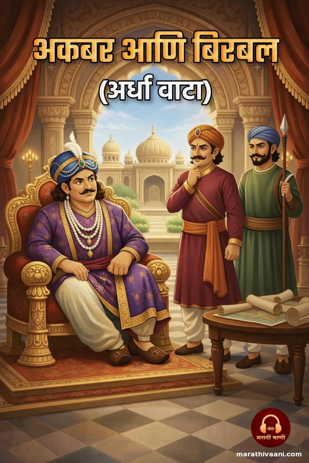 अर्धा वाटा - बिरबलाचे चातुर्य मराठी कथा | Marathi Vaani